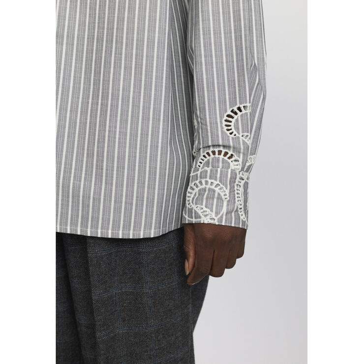 Soft Rebels SRBibi Shirt Striped Grey yd stripe