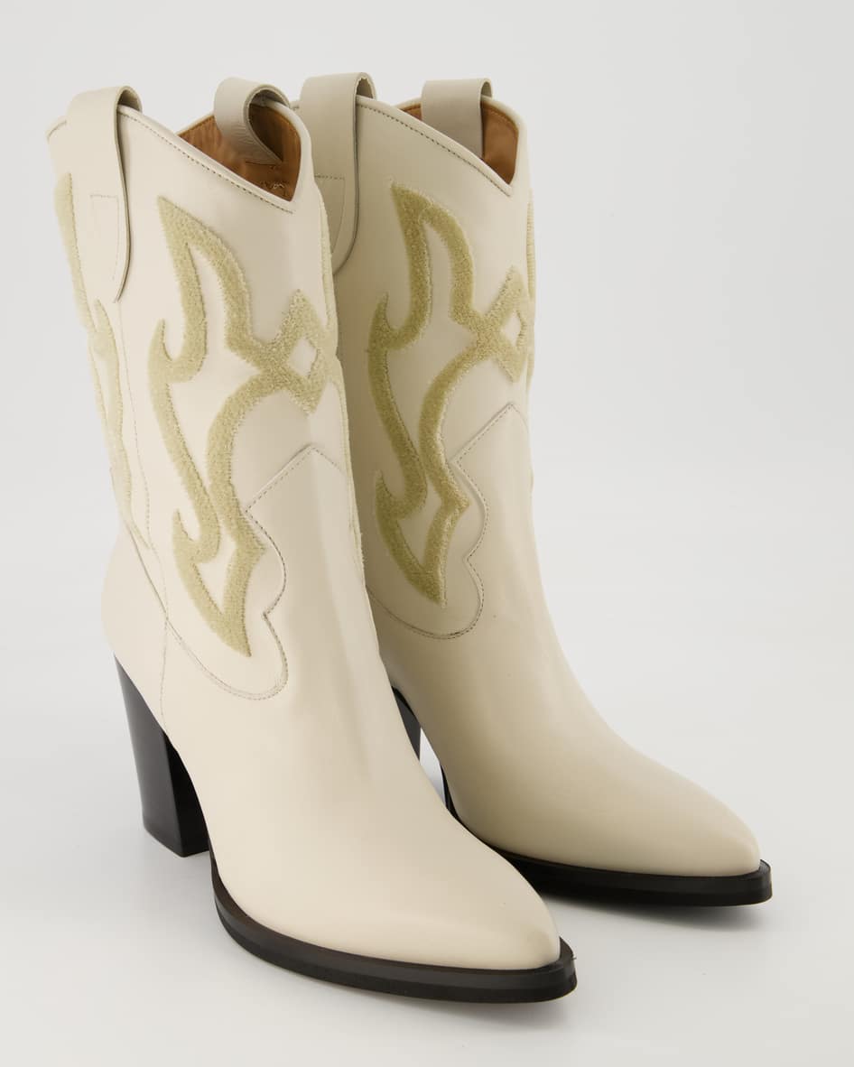 George Watts H474 Cowboyboots in Weiß
