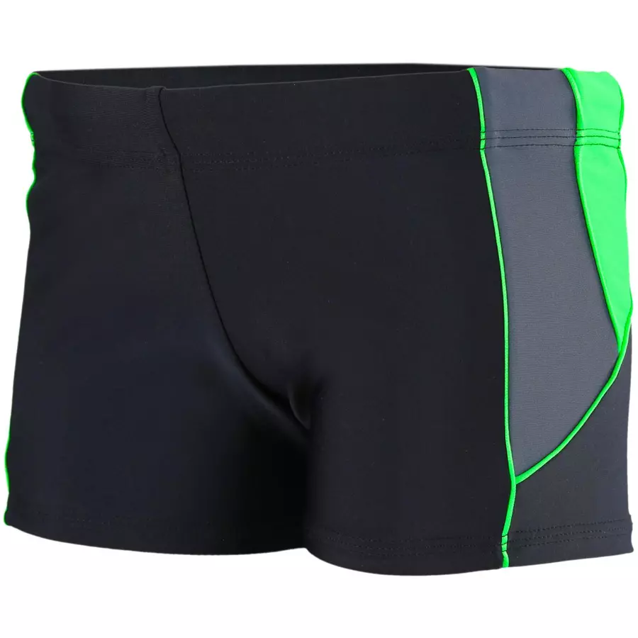 Aquarti Jungen Kurze Badehose mit Einsätzen Seitlich grün