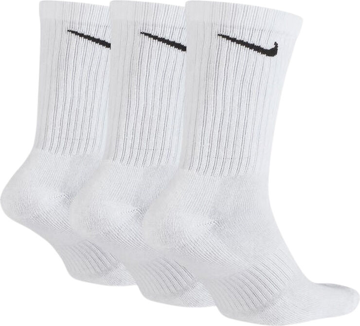 Nike Cushion crew tennissokker, 3 par Hvid