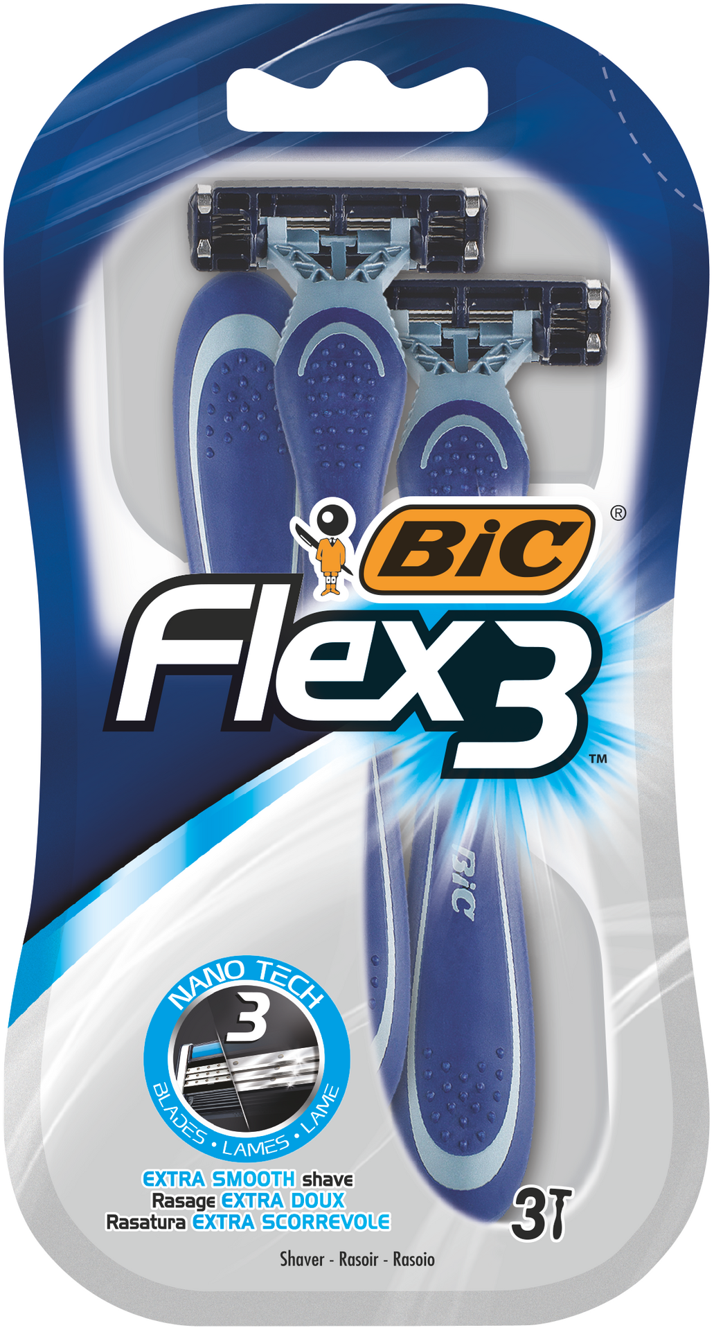 BIC Flex 3-blads Barberhøvel 3pk