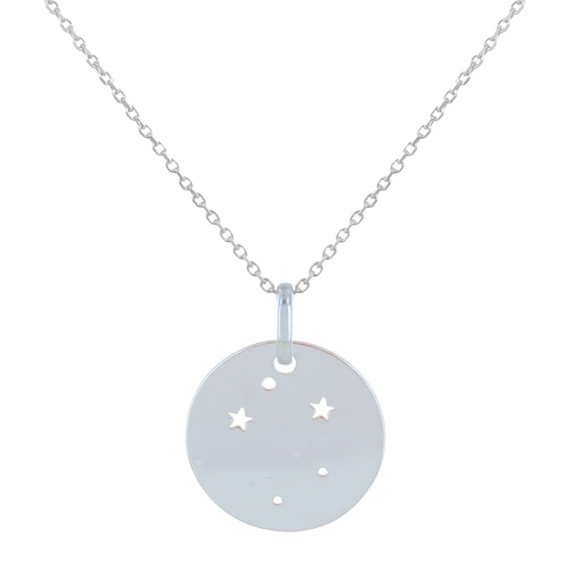 Collier en Argent Zodiaque Constellation Balance