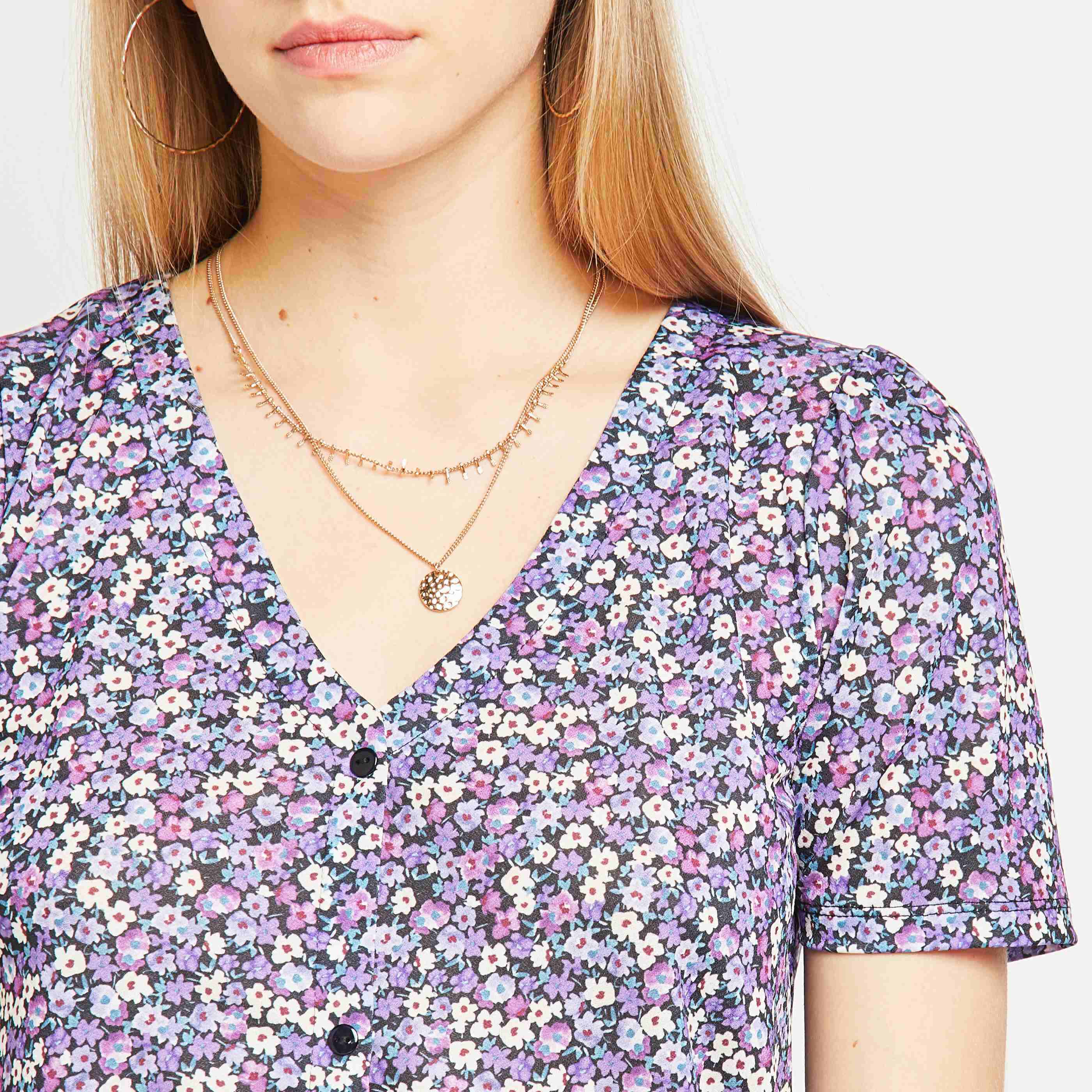 Tshirt imprimé femme - VIOLET