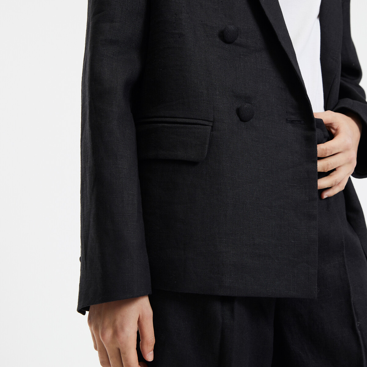 COLEÇÕES LA REDOUTE<br>Losvallende gekruiste blazer, Assinatura ISEULTT