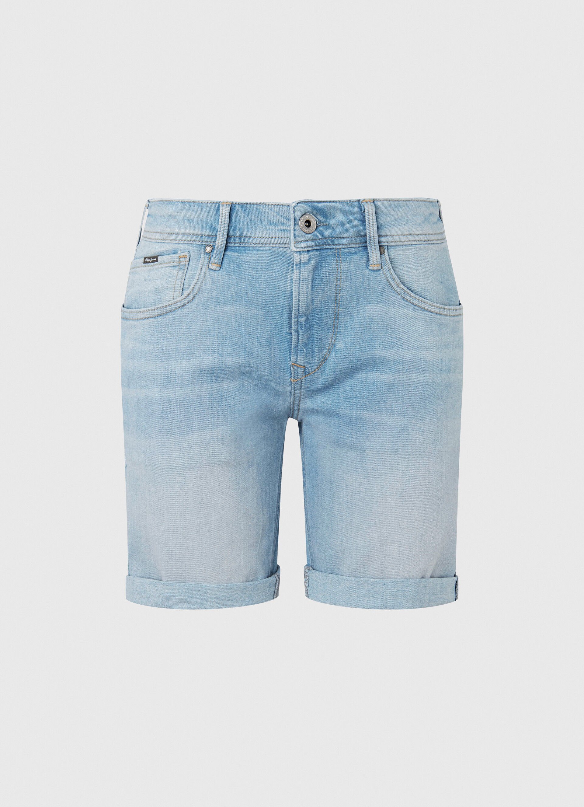 CALÇA JEANS CURTA CORTE REGULAR - jeans