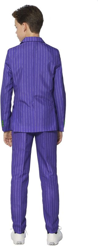 Suitmeister The Joker - Jongens Halloween kostuum - Verkleedkleding - Halloween - Batman - Paars - 4-6 jaar - Maat S