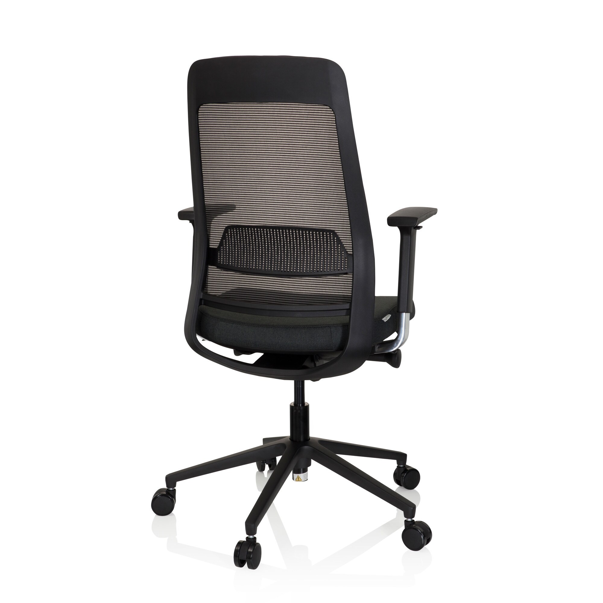 Profi Bürostuhl CHIARO T1 BLACK Stoff/Netzstoff mit Armlehnen (höhenverstellbar) hjh OFFICE
