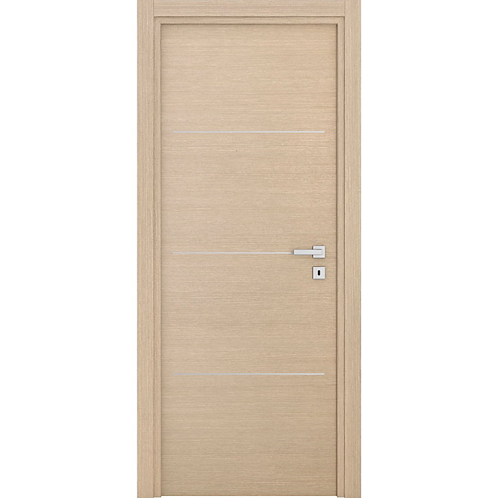 Bloc-porte Triaconta bois naturel H.204 x l.63 cm, poussant gauche