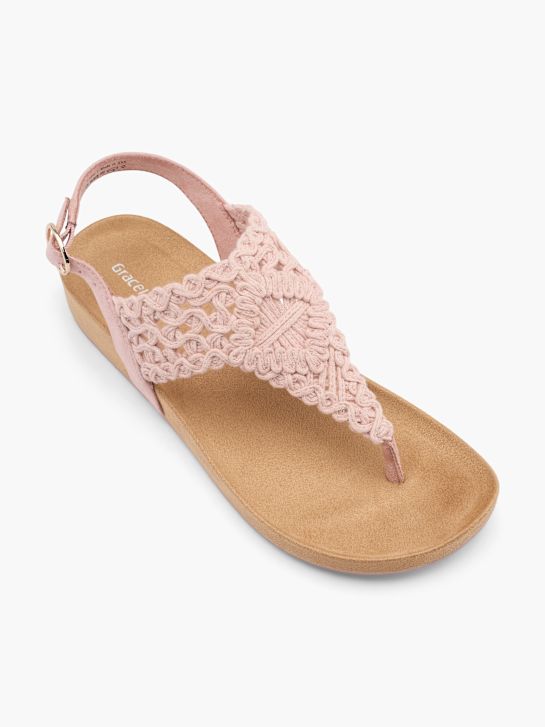 Graceland Sandalen-Zehentrenner pink