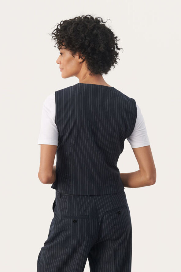 Part Two RikkePW WA Dark navy pinstripe