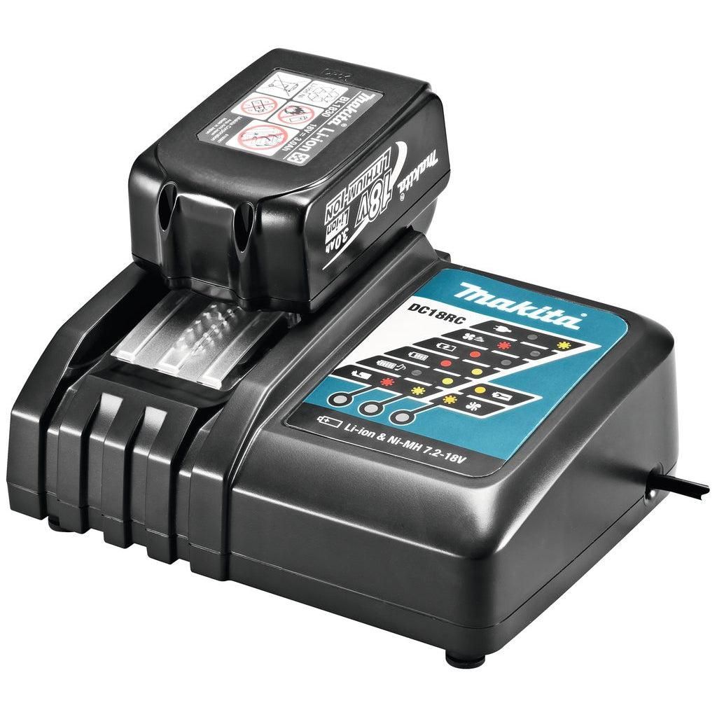 Makita Accu Starterset 18V DC18RC 2x BL1860B - DC18RCPT6
