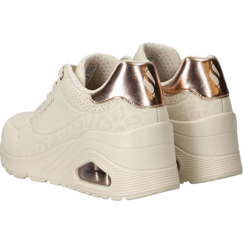 Skechers Uno Wedge Safari Daze Sneakers Beige Dames