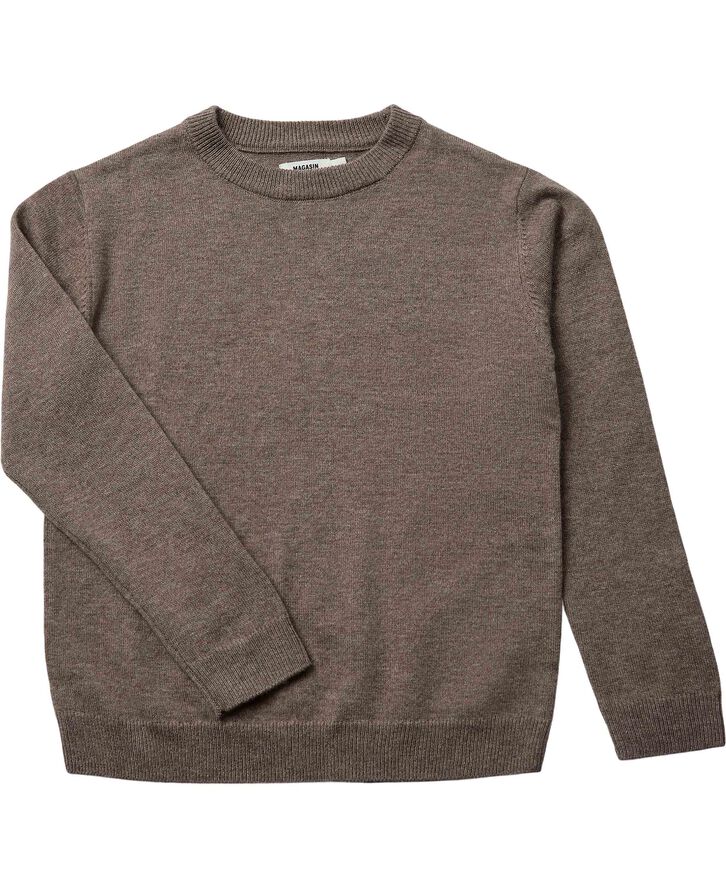 Magasin du Nord Collection Strikka RWS wool & cashmere pullover Beige melange