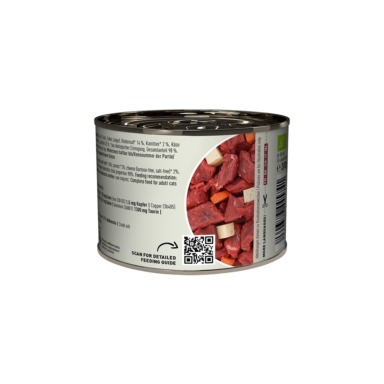 Catz finefood Nassfutter Katze Bio Adult Rind 6x200 g
