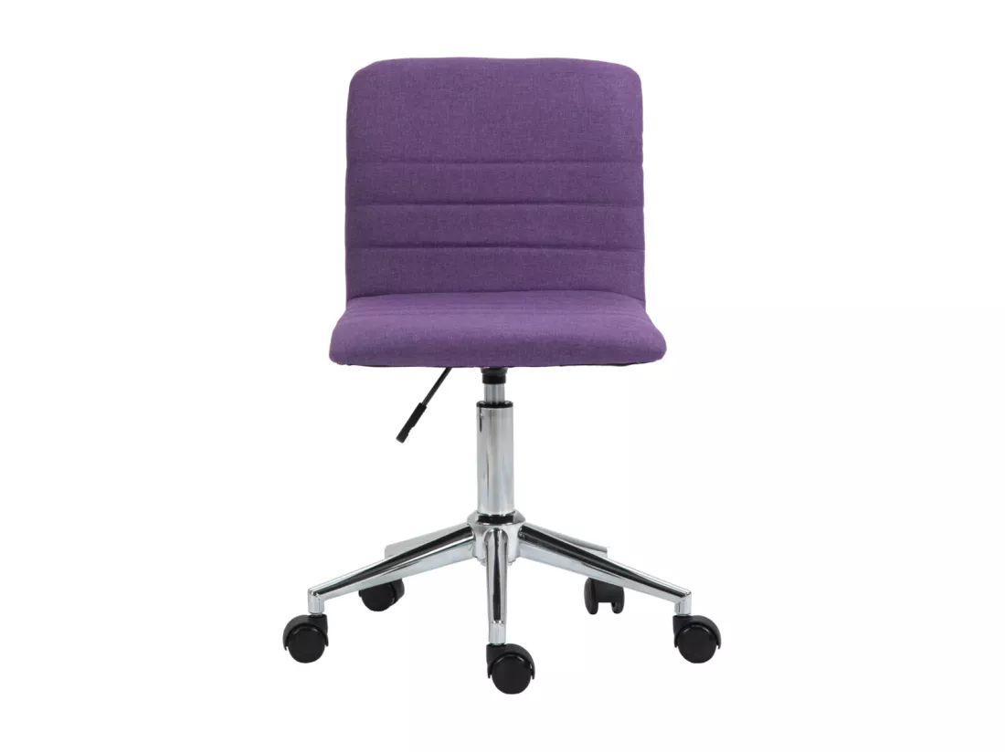 SVITA LINUS chaise de bureau chaise pivotante pour enfant chaise de bureau chambre d'enfant housse en tissu violet