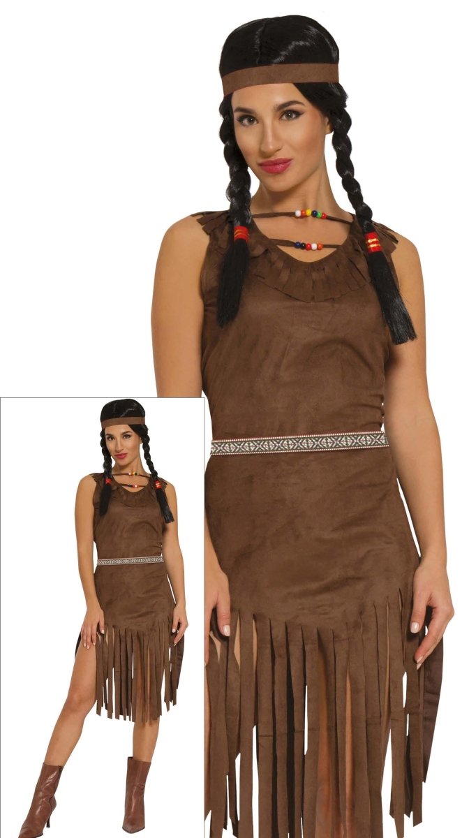 Indiaanse Jurk Beige Dames