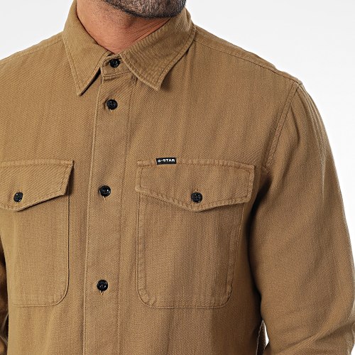 Chemise Manches Longues Marine D20165-7647 Camel