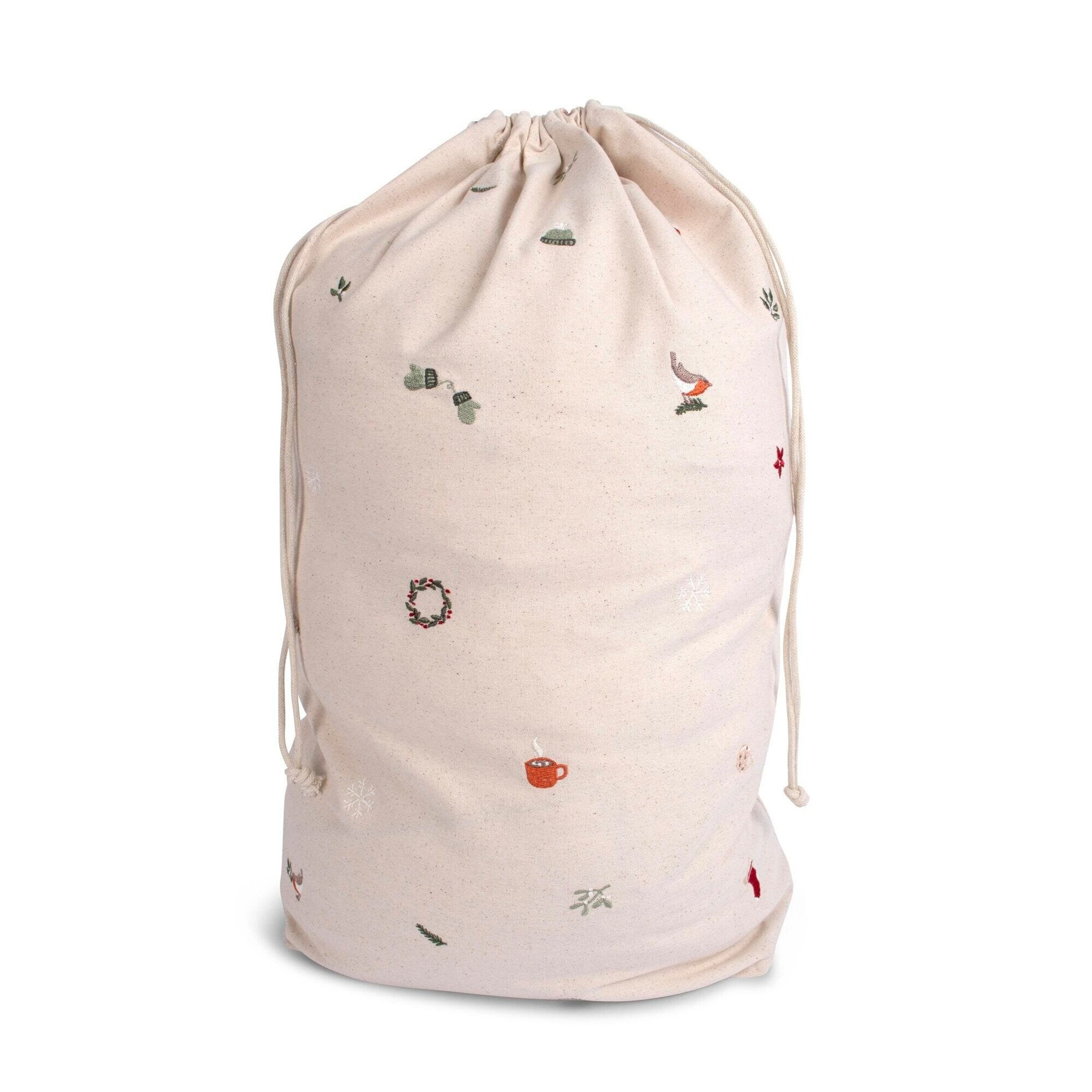 FILIBABBA Geschenktüte aus Stoff mit Stickerei - Wonderful Winter - Large