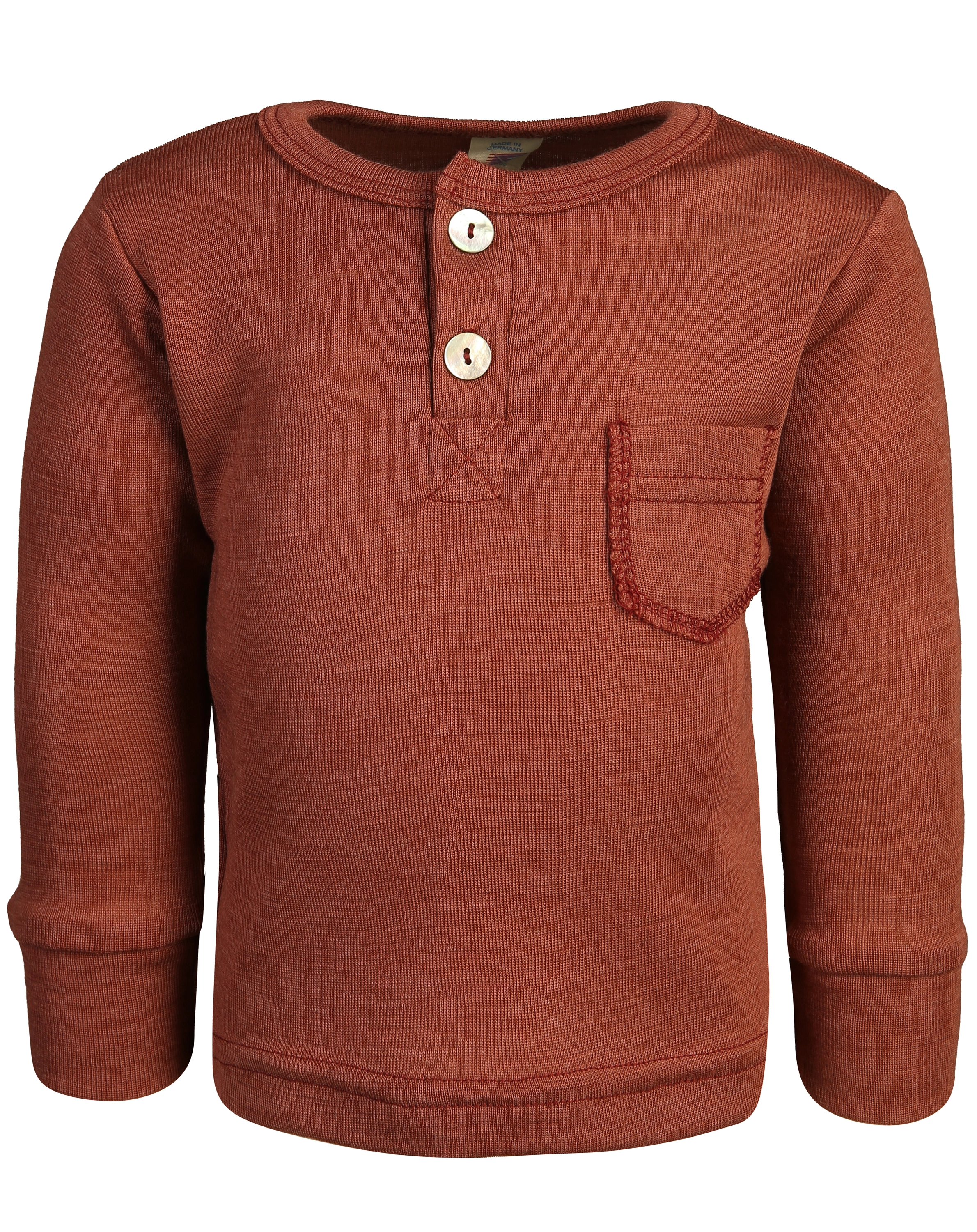 Langarmshirt BABY BOY mit Seide in kupfer