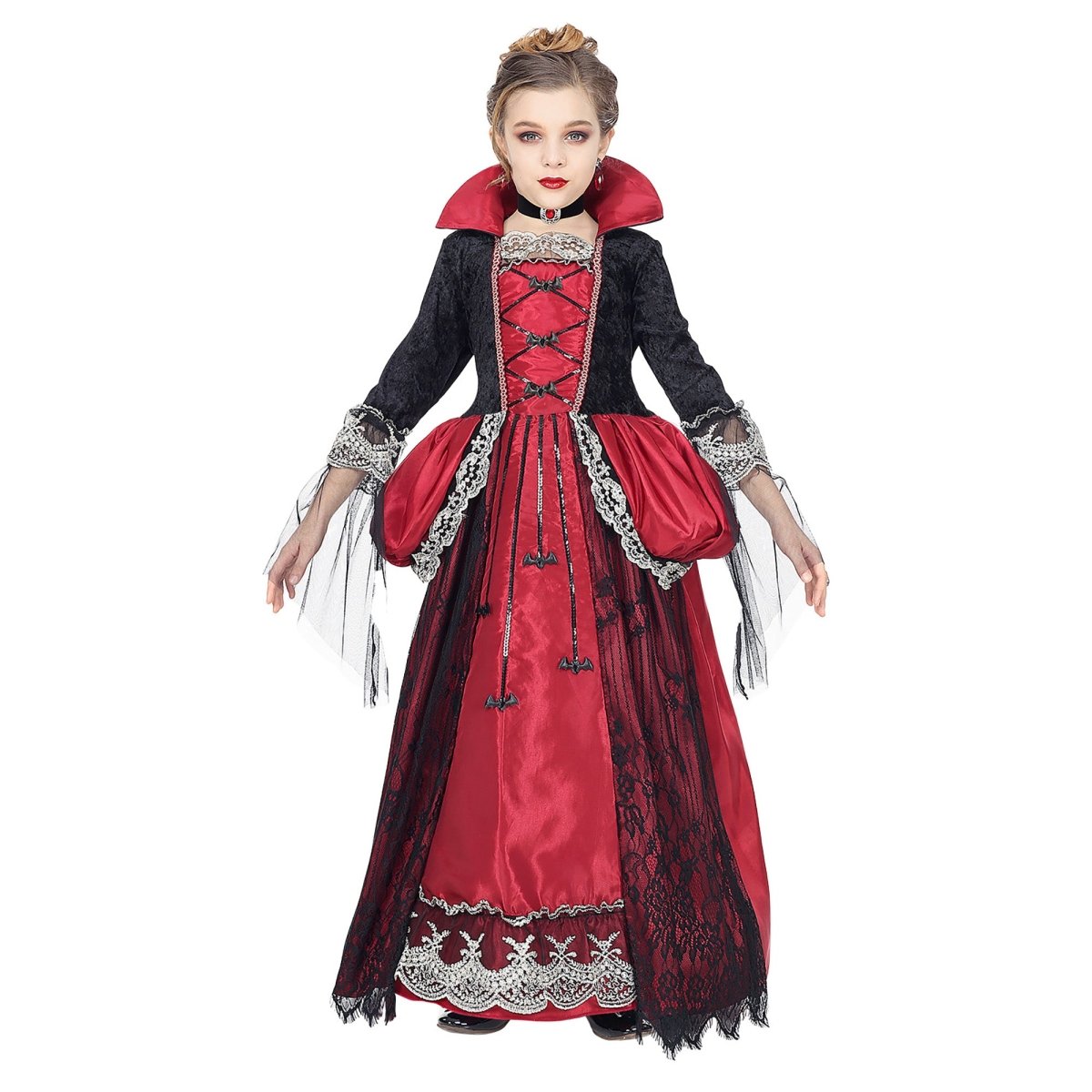 Halloween Jurk Meisje Vampier 3 delig