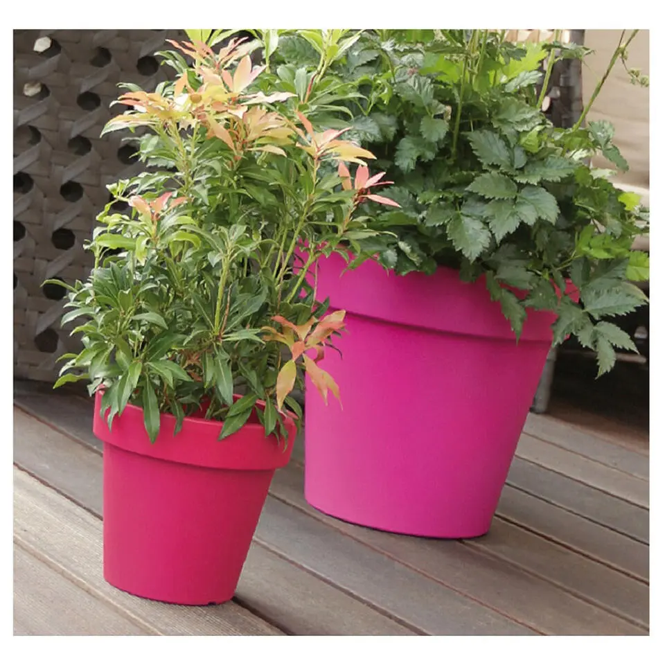 Prosperplast Bloempot - D35 x H31 cm - wit - kunststof