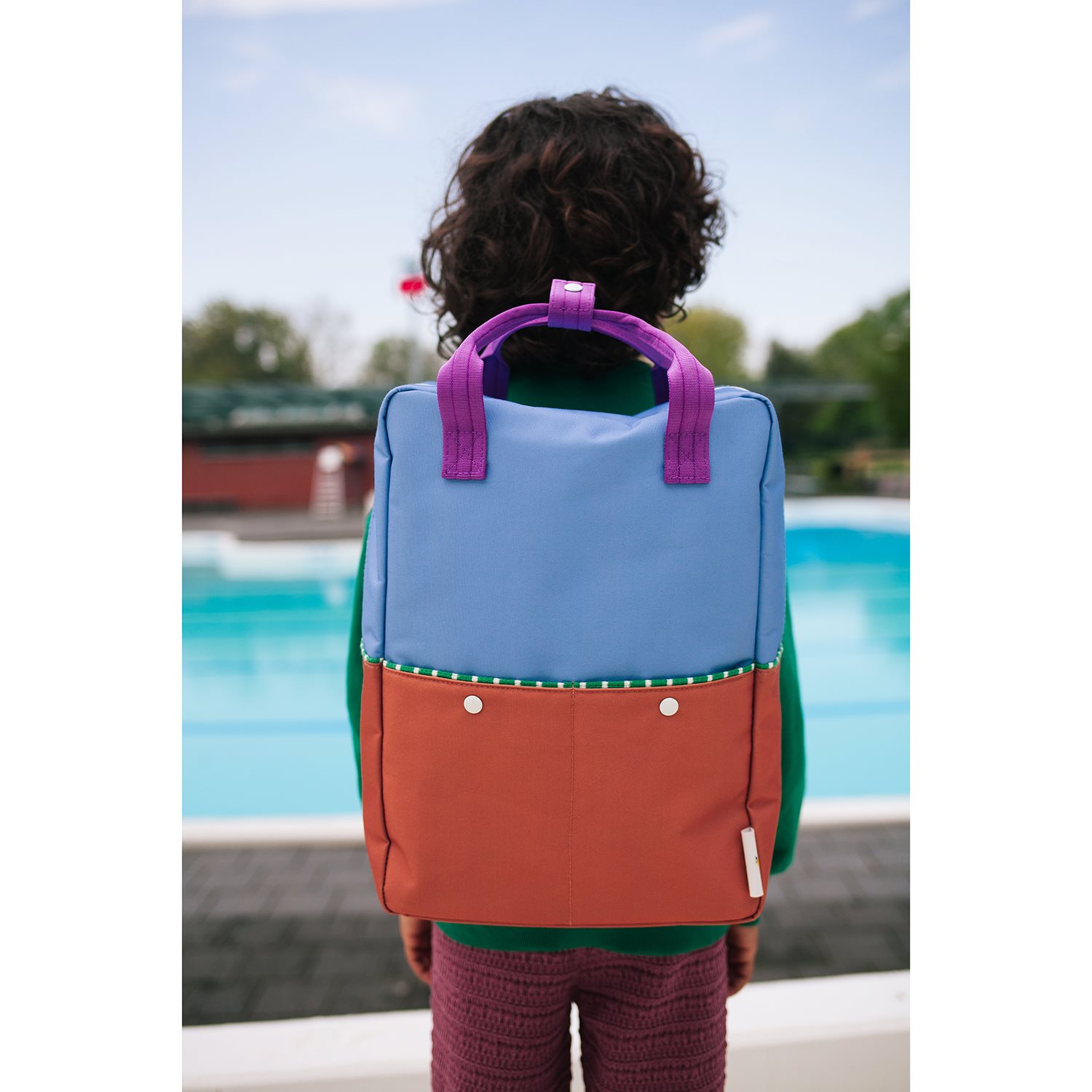 Sticky Lemon Better Together Colourblocking Backpack Large badminton blue leather ball