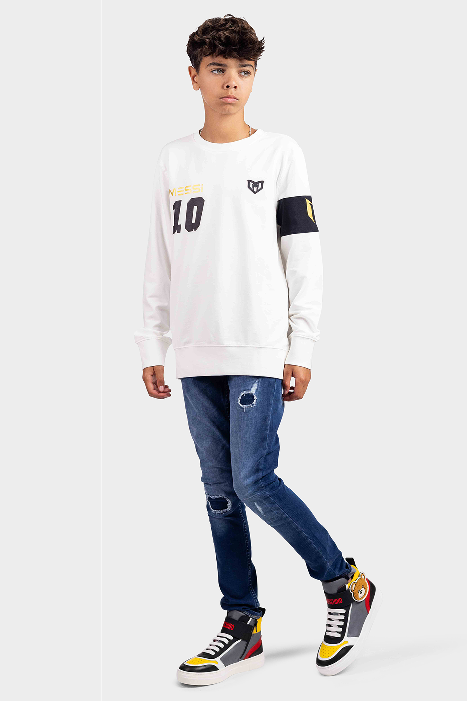 Moschino Sneakers 75980 Dames/Kids Grijs/Zwart