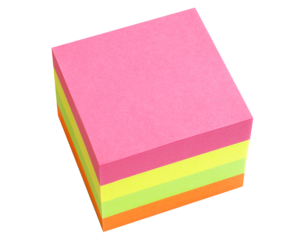 BLOCO DE NOTAS AUCHAN 400 FOLHAS ADERENTES 75X75MM