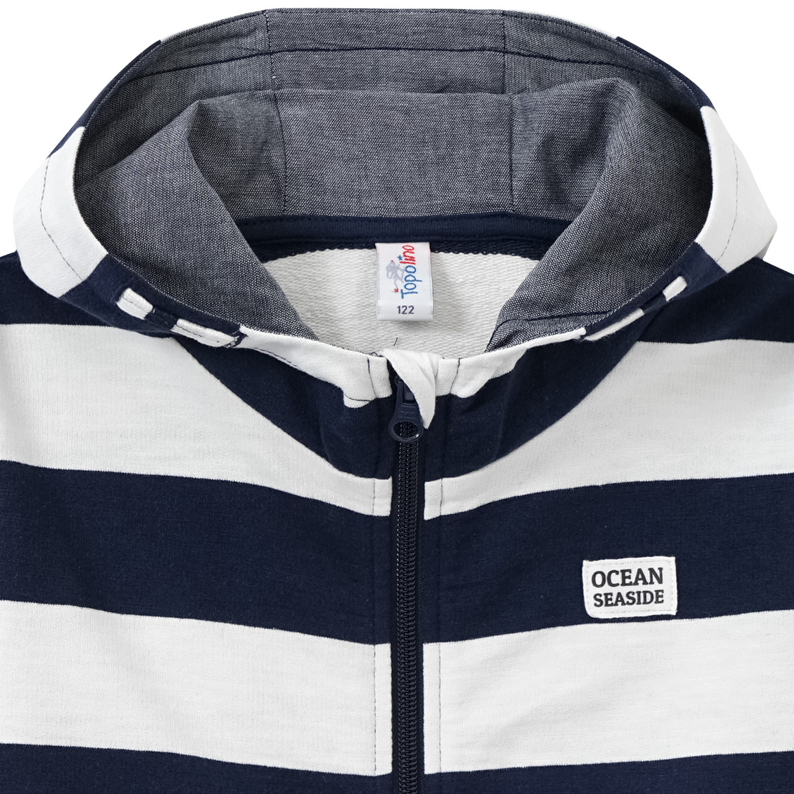 Topolino Jungen Sweatjacke mit Bio-Baumwolle dunkelblau / weiss