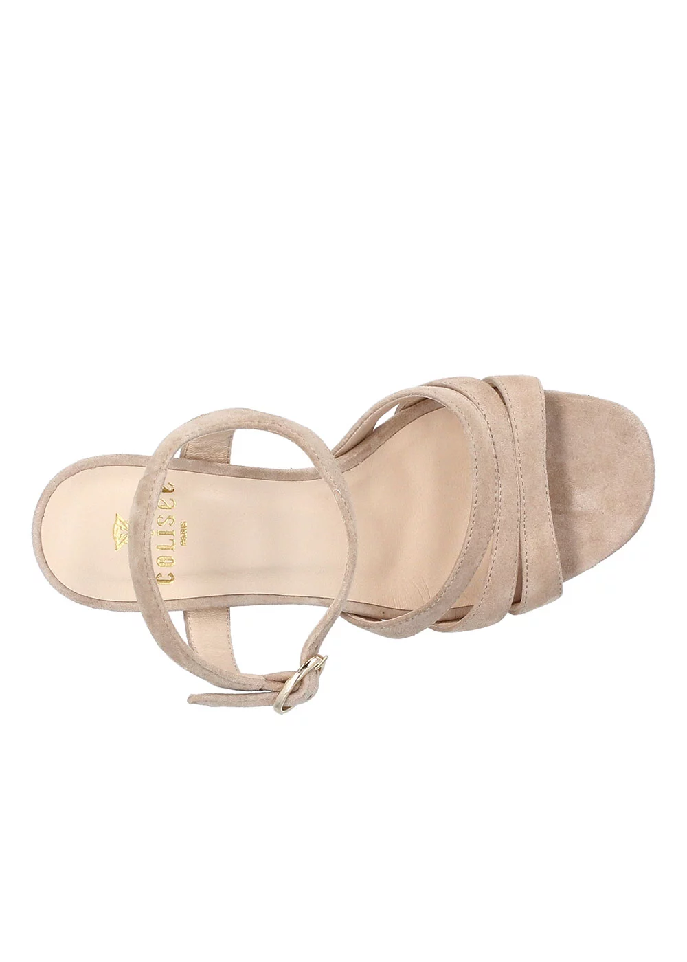 SANDALE RANA VELOURS BEIGE