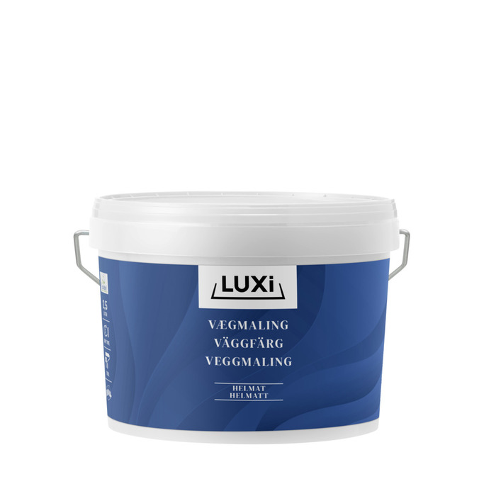 Vægmaling 3 havblå 2,25 liter - Luxi