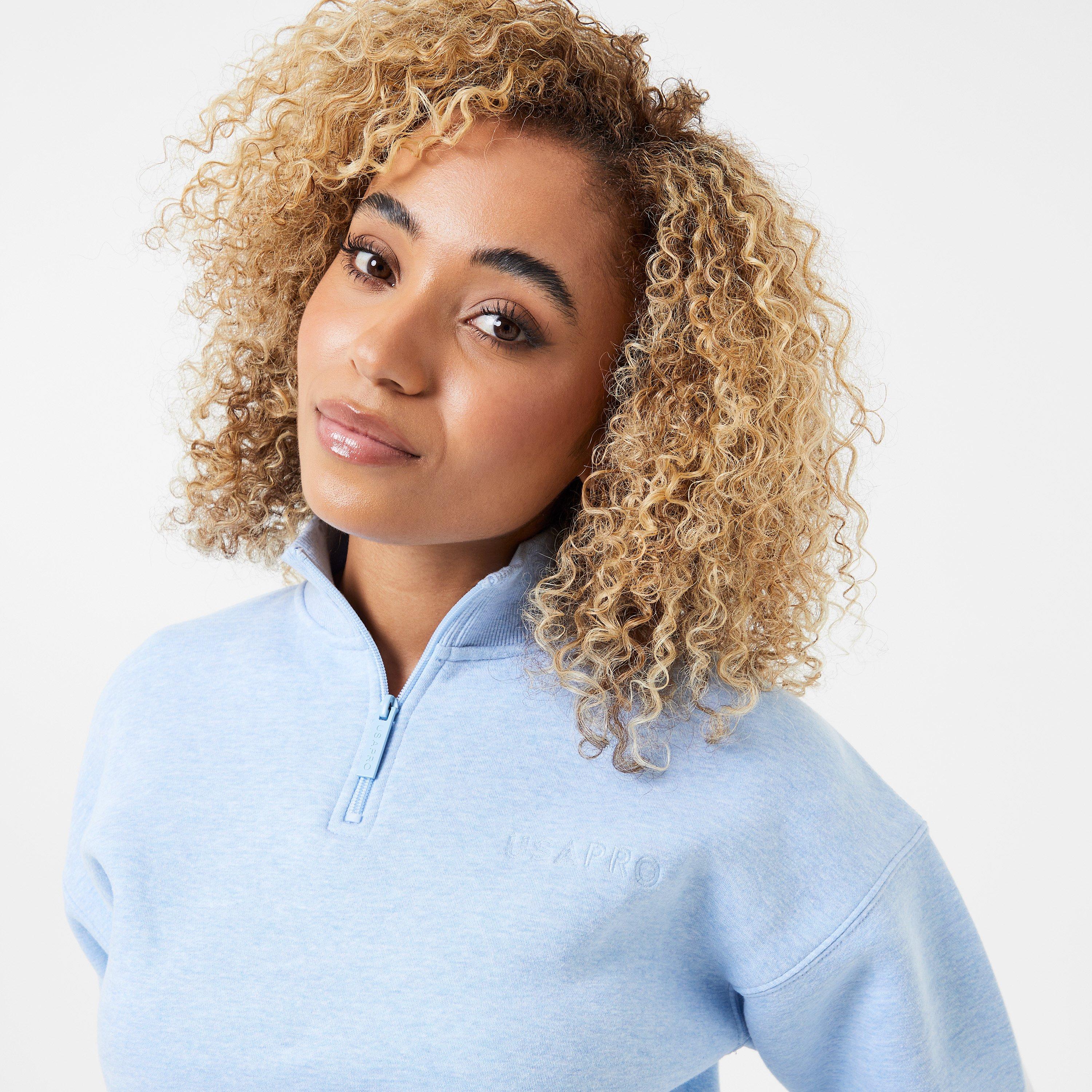 USA Pro Quarter Zip Top Womens