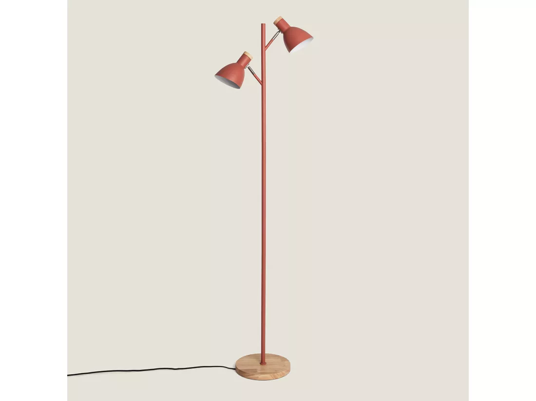 Lampadaire Métal Luxo Brun