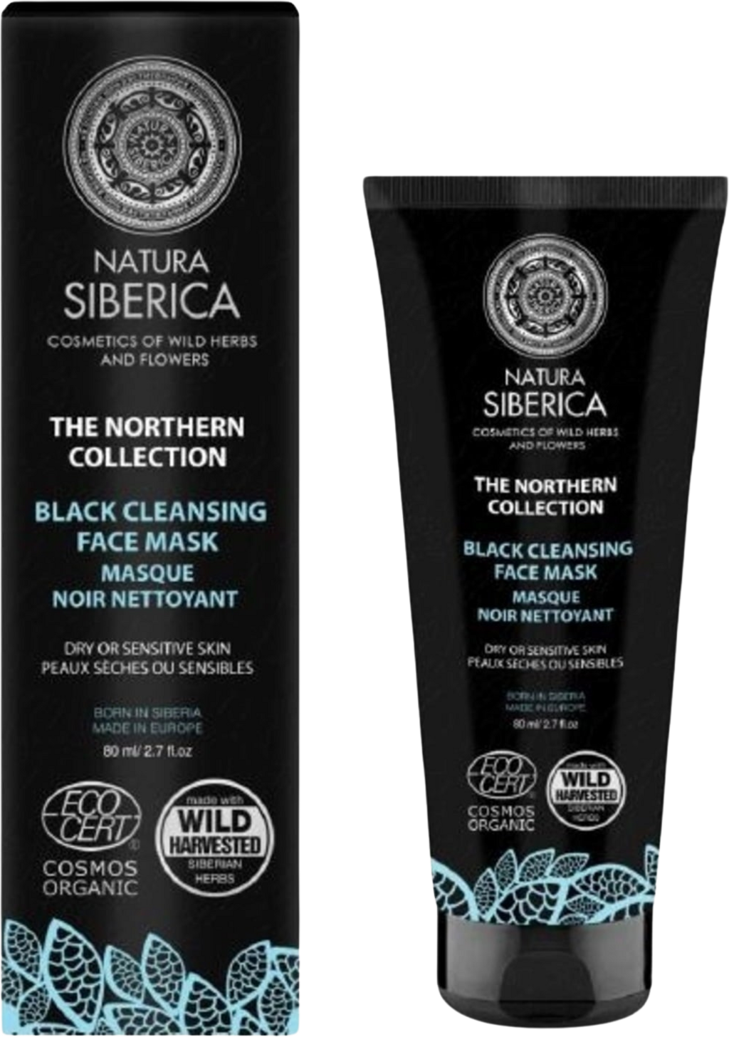 Natura Siberica  Black Cleansing Face Mask, 80 ml