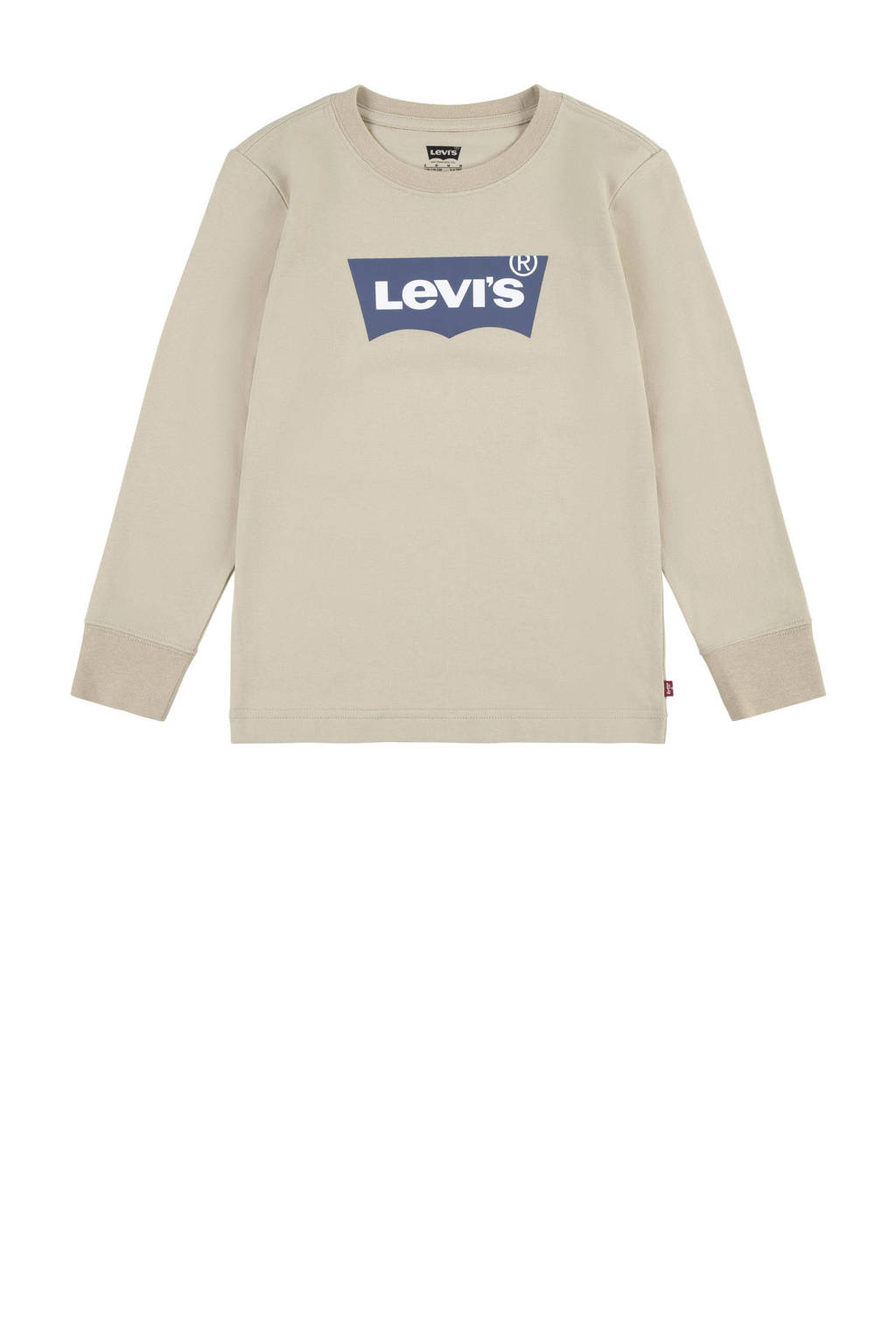 Levi's longsleeve Batwing met logo beige