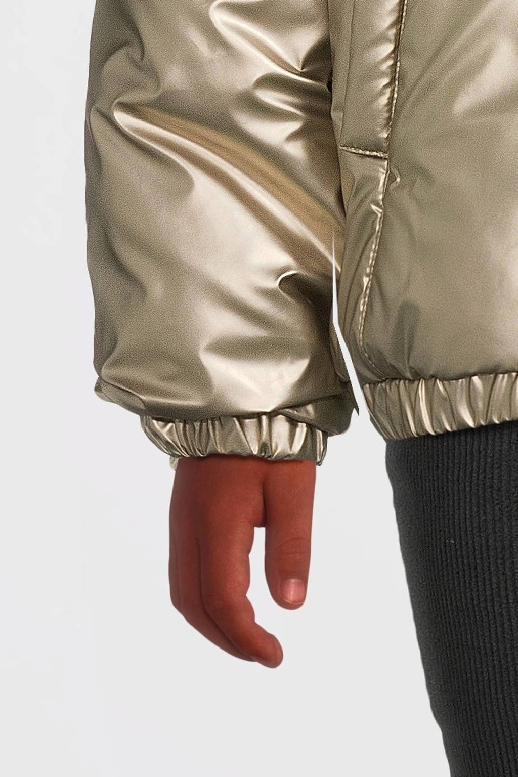 Moodstreet gewatteerde winterjas Jet goud