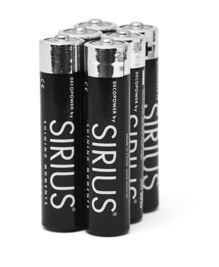 Sirius AA DecoPower by Sirius, 6 stk Blå