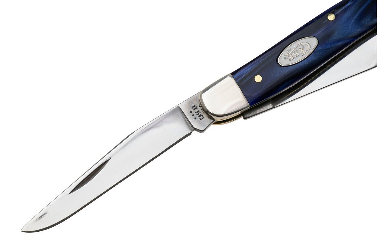Case Medium Stockman 23448 Smooth Blue Pearl Kirinite 10318 SS, zakmes