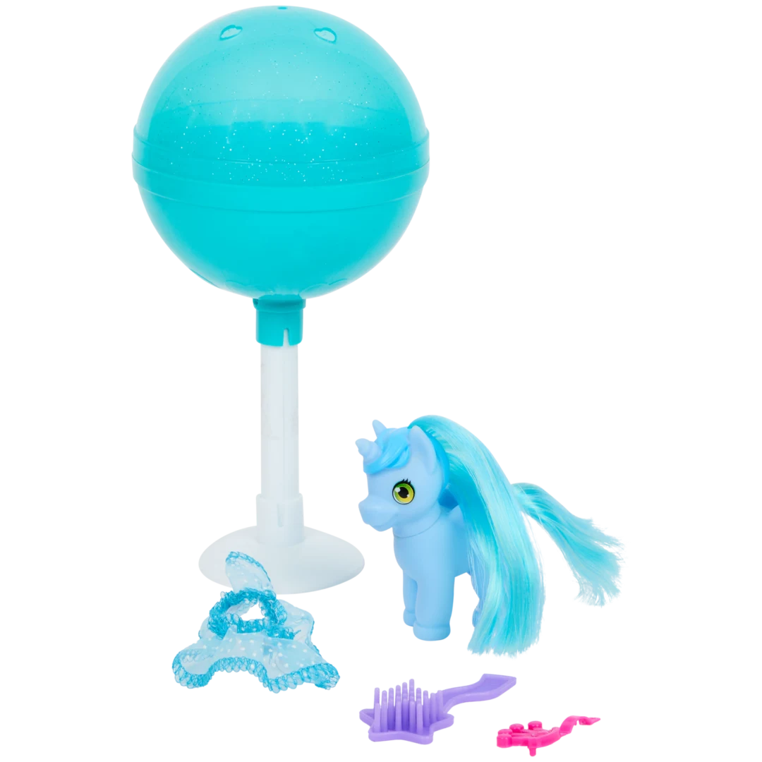 Sucette surprise avec licorne et accessoires