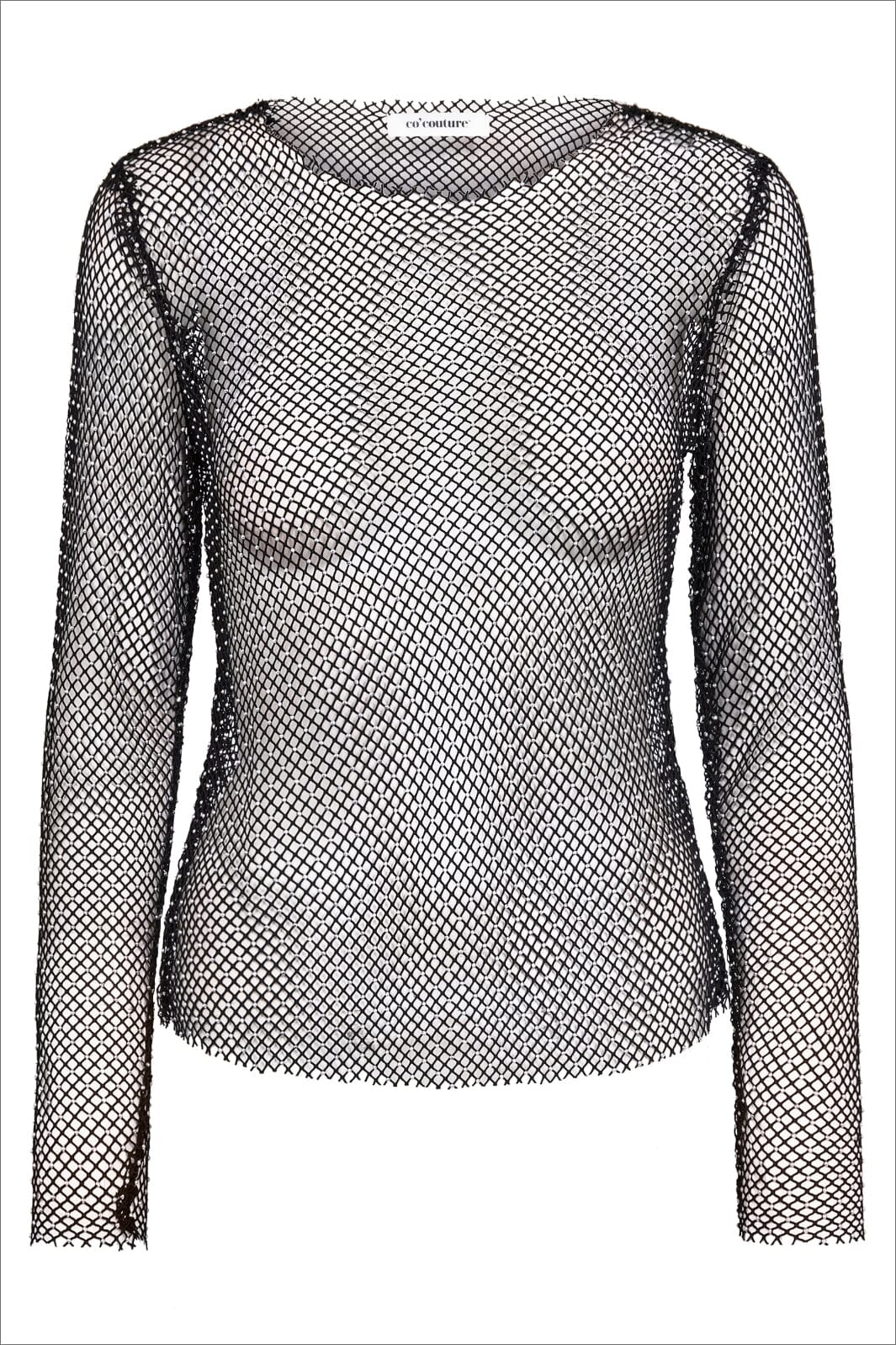 Co´Couture Krystalcc Net Blouse 32117 96930 blacksilver
