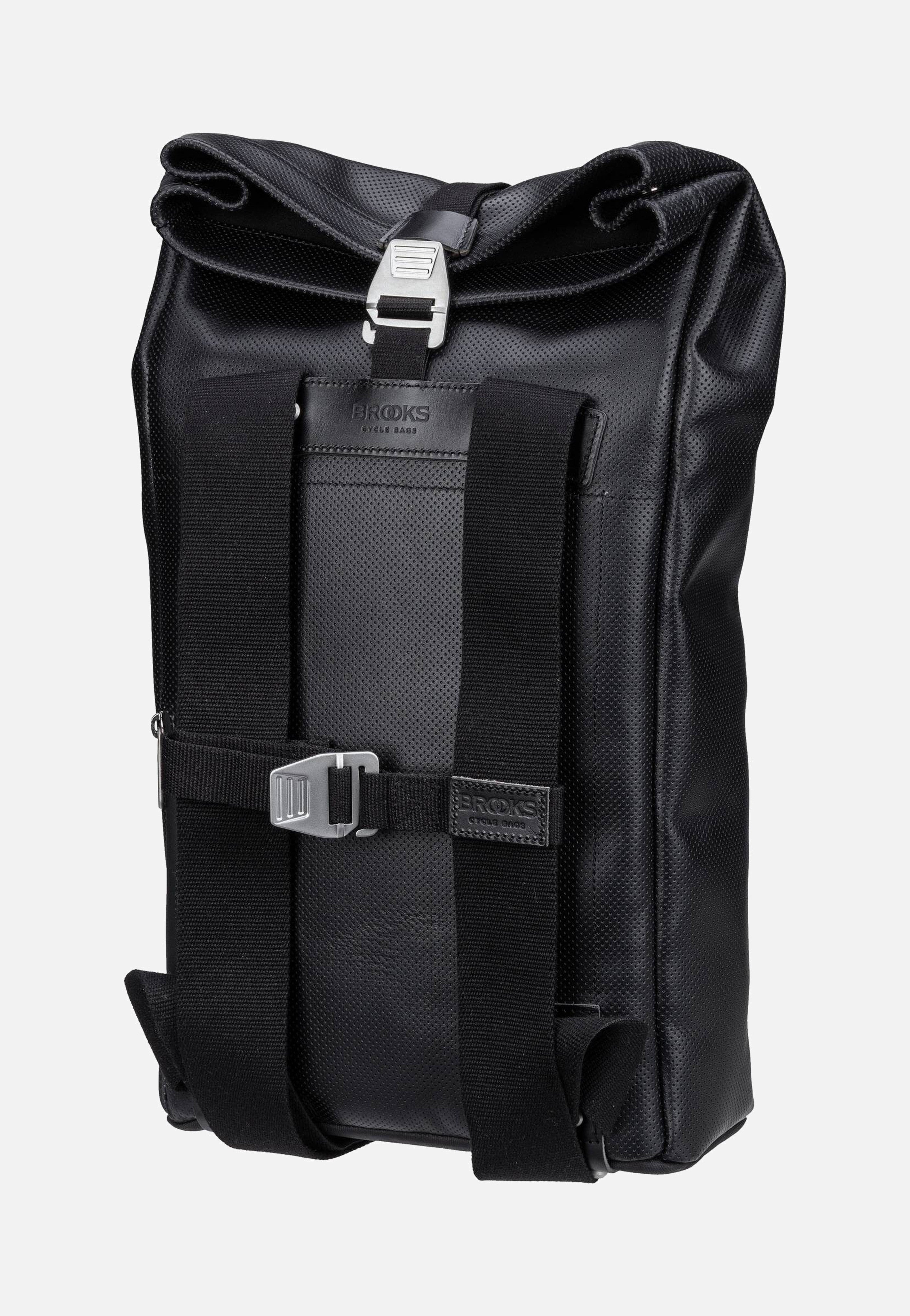 Pickwick Reflective Leather 12 L Black - Rolltop Rucksack