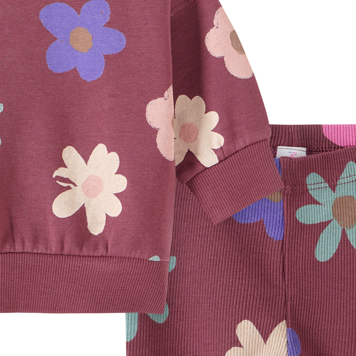 Topomini Newborn Sweatshirt und Leggings im Set mauve