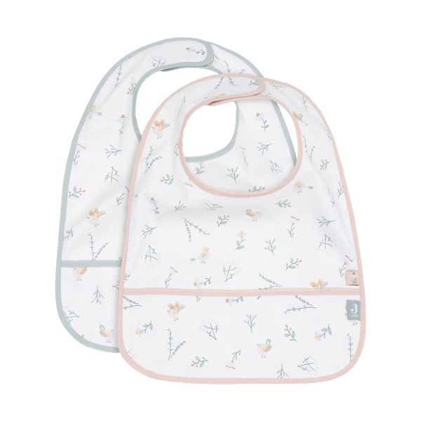 Jollein Slab Waterproof - Lovely Birds - 2-pack