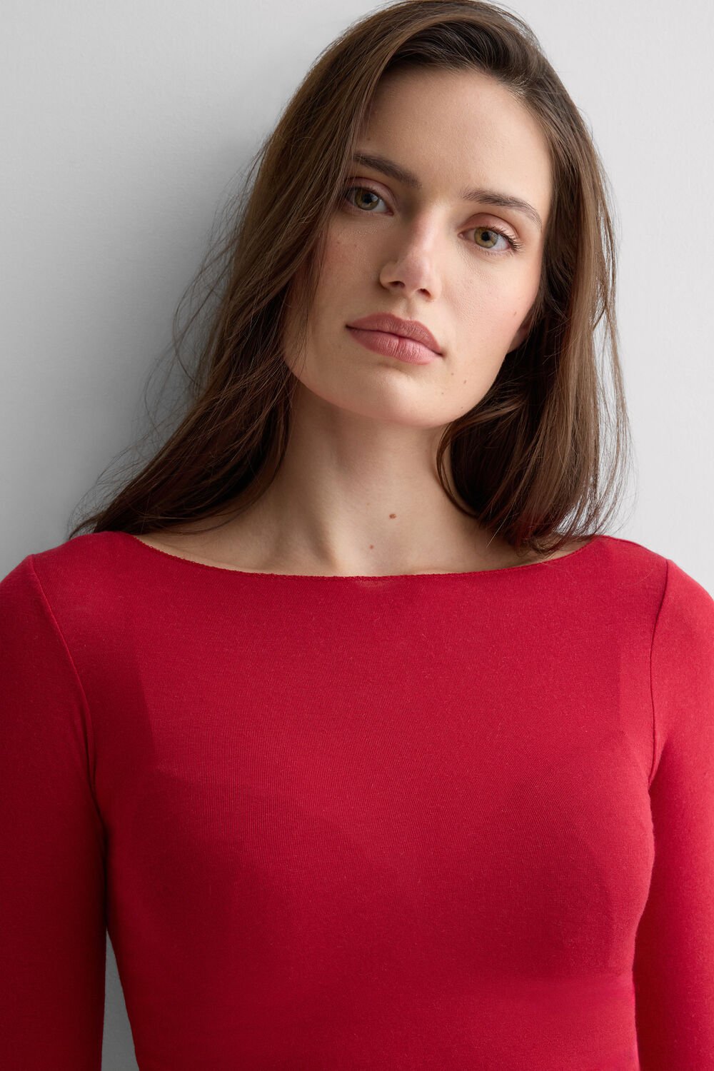 Blusa ultraleve de cashmere com decote canoa