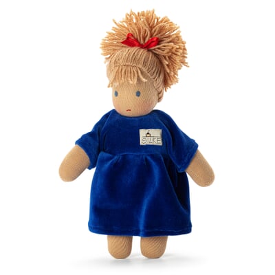 Schlenkerpuppe Lotte, Blau