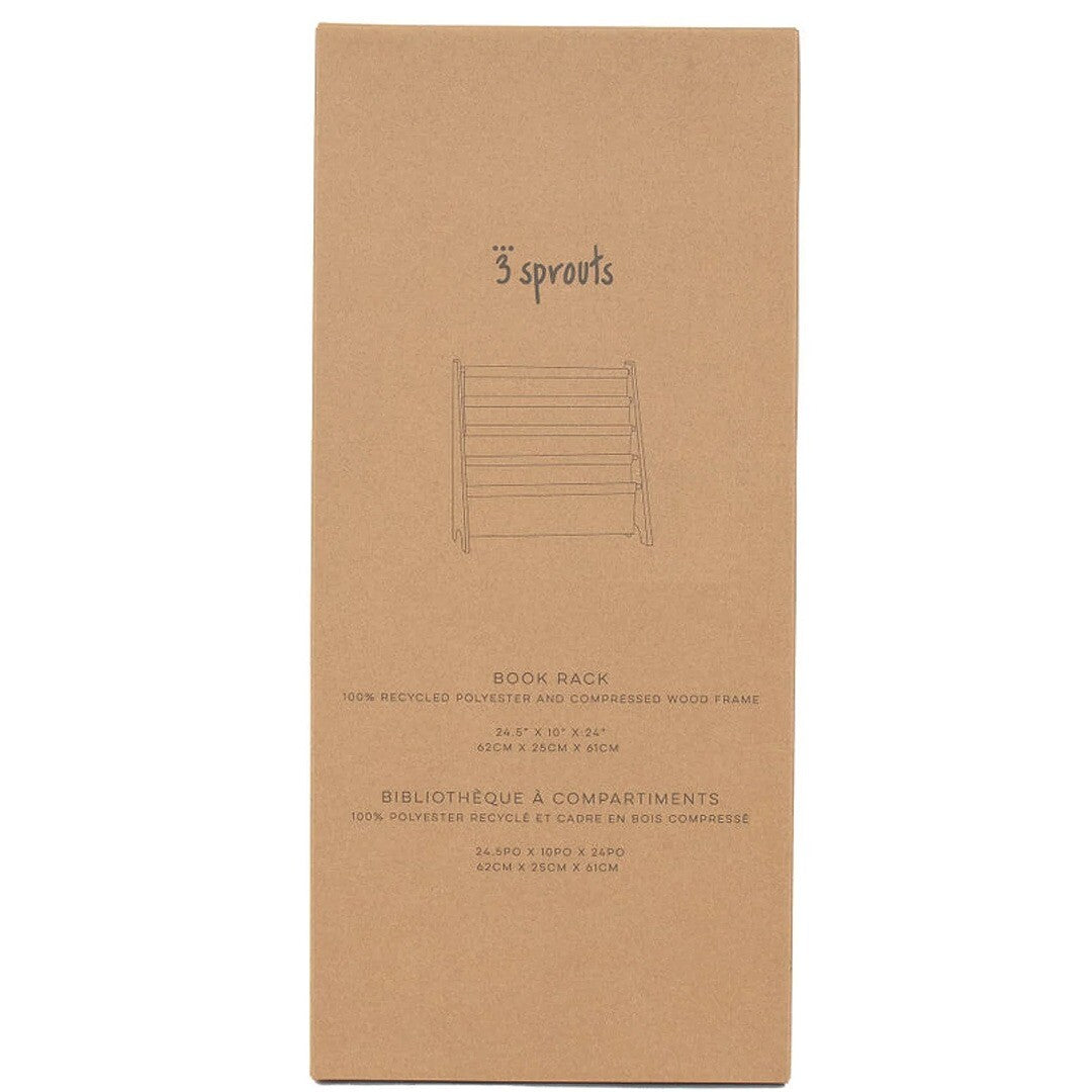 3 sprouts kinderboekenrek beige