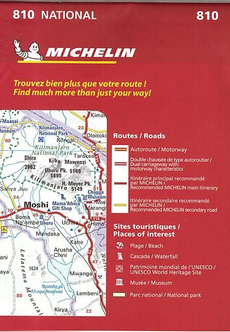MICHELIN - 810 TANZANIE 1 1 300 000