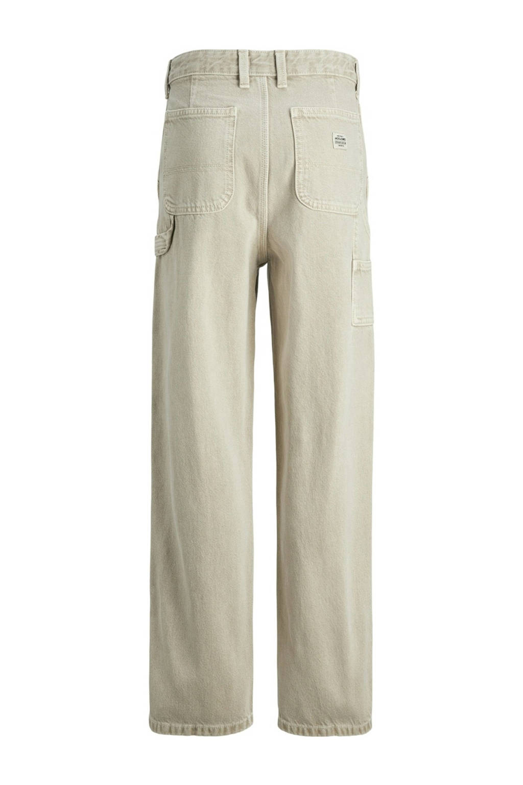 JACK & JONES loose fit jeans JJIALEX JJCARPENTER beige