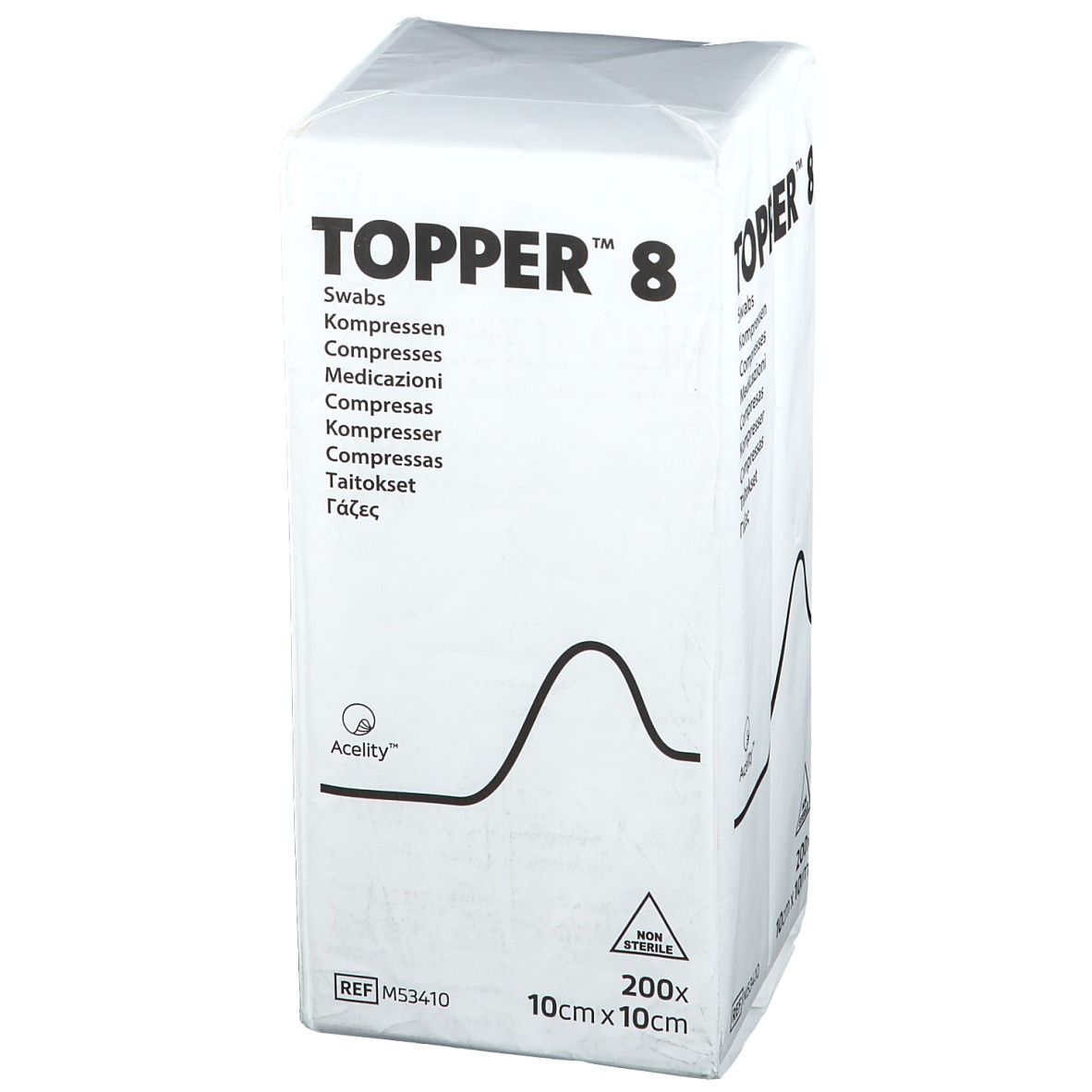 TOPPER® 8 Kompressen unsteril 10 x 10 cm