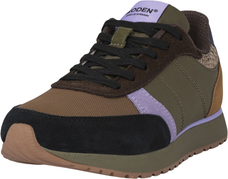 Woden Ronja Dark olive/orchid